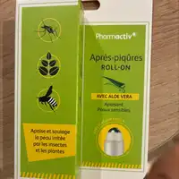 PHARMACTIV - Après-piqûres roll-on Avec aloe vera