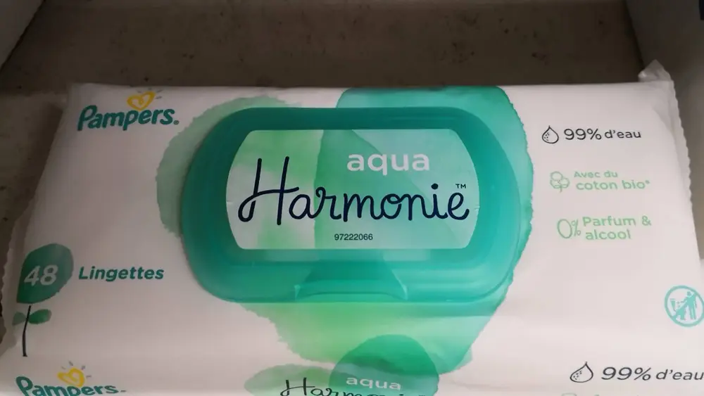 PAMPERS - Aqua harmonie - Lingettes