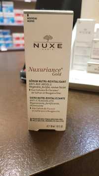 NUXE - Nuxiriance gold - Sérum nutri-revitalisant