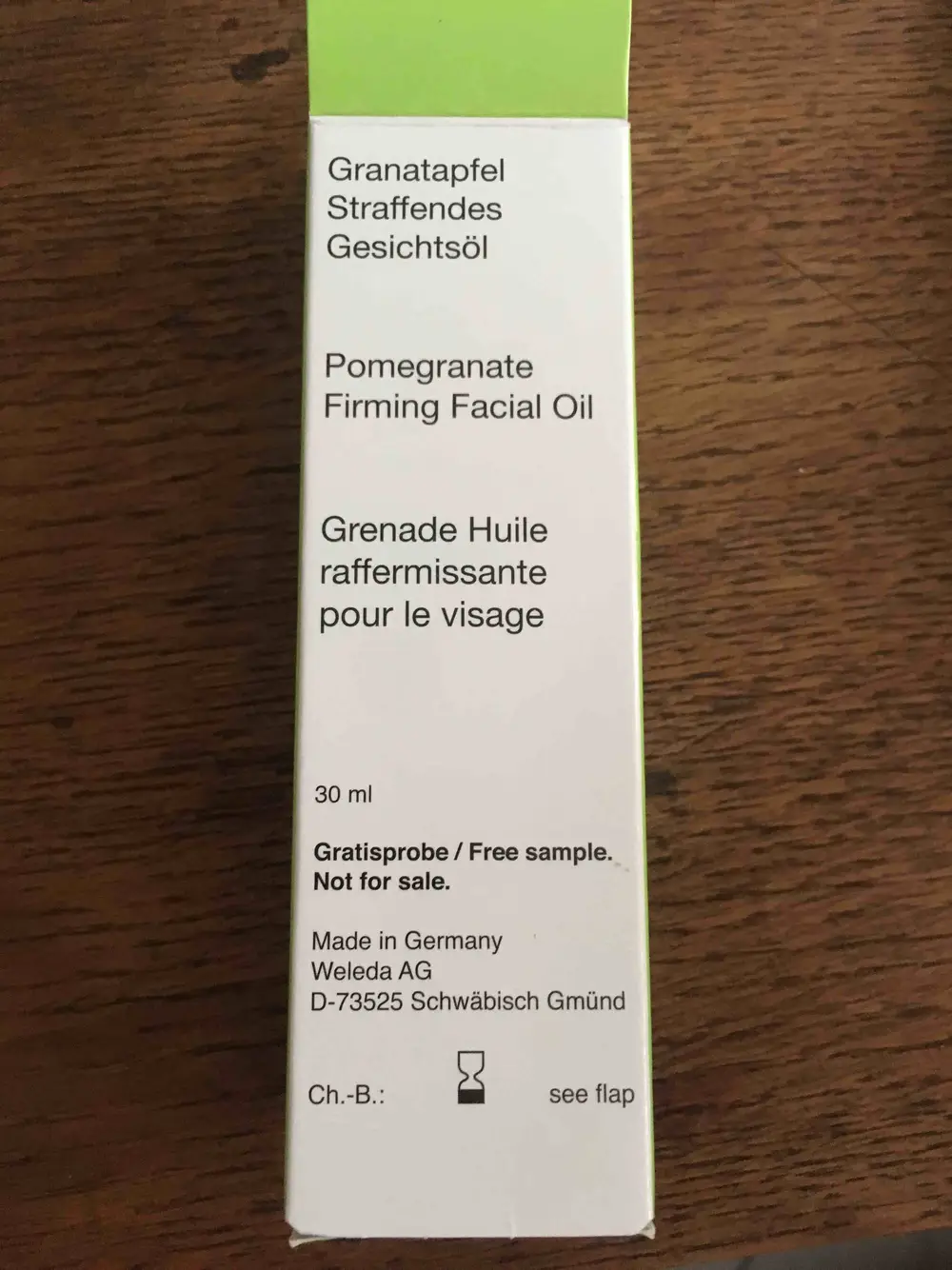 WELEDA - Grenade - Huile raffermissante pour le visage