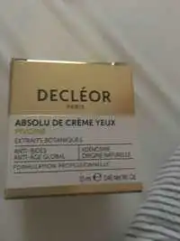 DECLÉOR - Pivoine - Absolue de crème yeux