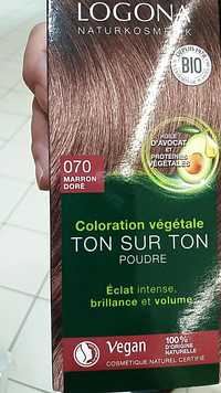 LOGONA - Ton sur ton poudre - Coloration végétal 070 marron doré
