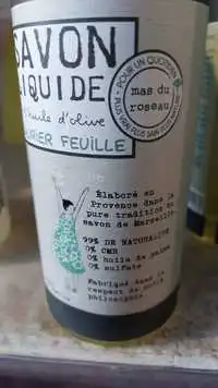 MAS DU ROSEAU - Laurier feuille - Savon liquide à l'huile d'olive