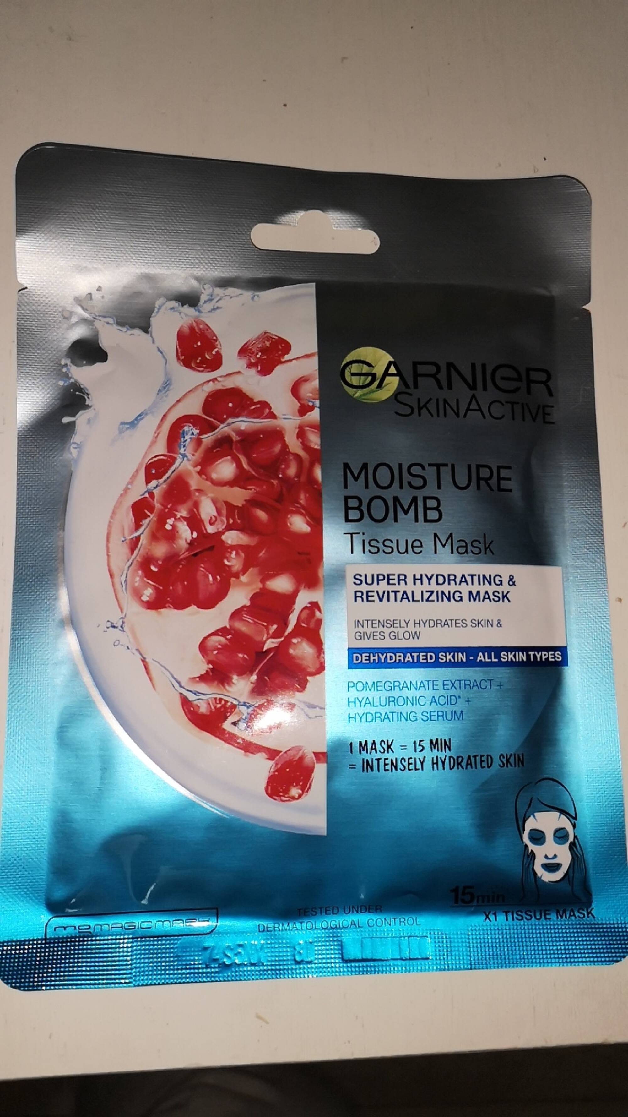 GARNIER - SkinActive Moisture bomb - Tissue mask 