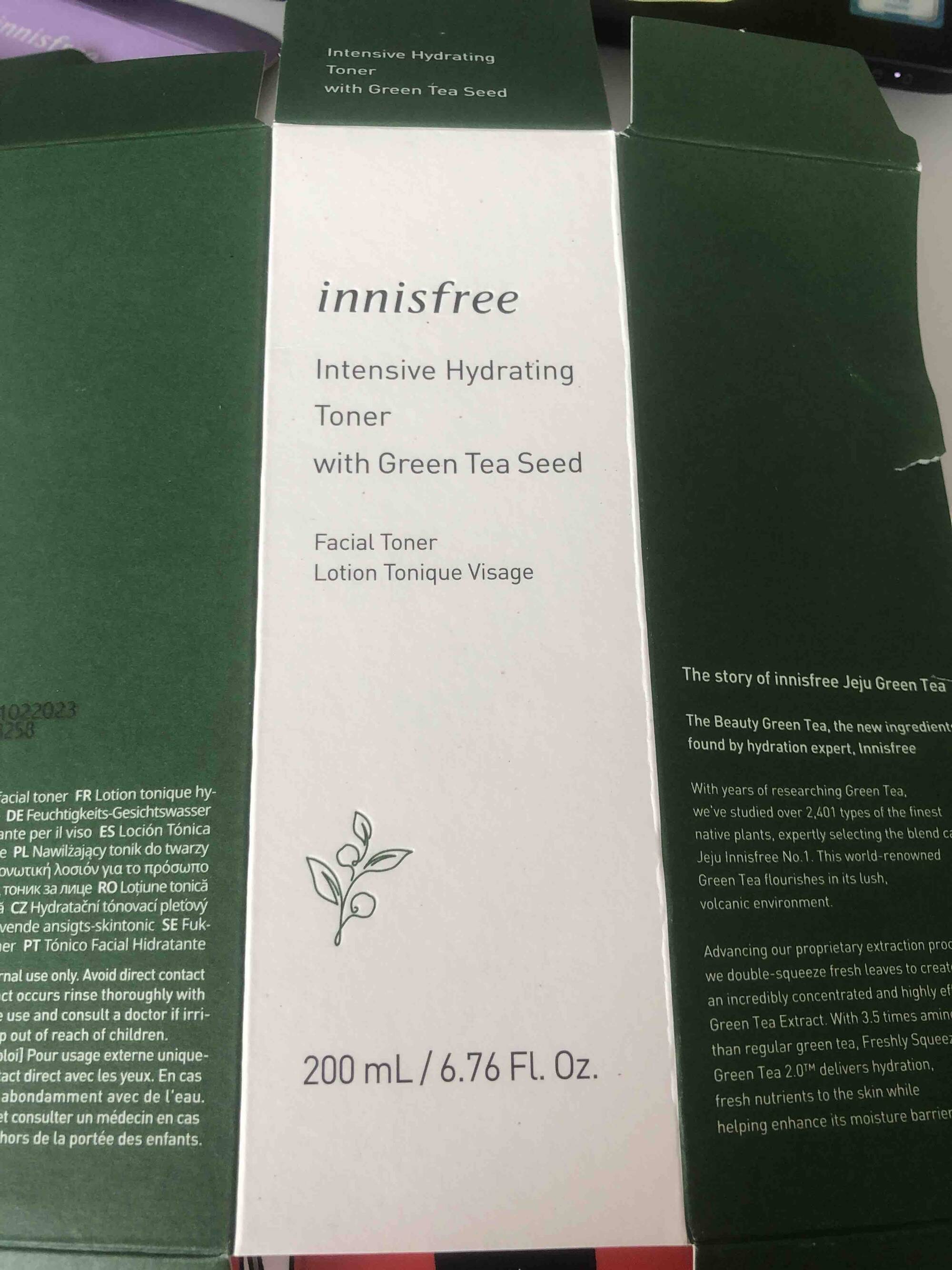INNISFREE - Intensive hydrating toner - Lotion tonique visage
