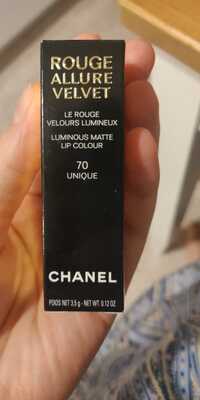 CHANEL - Rouge allure velvet 70 unique