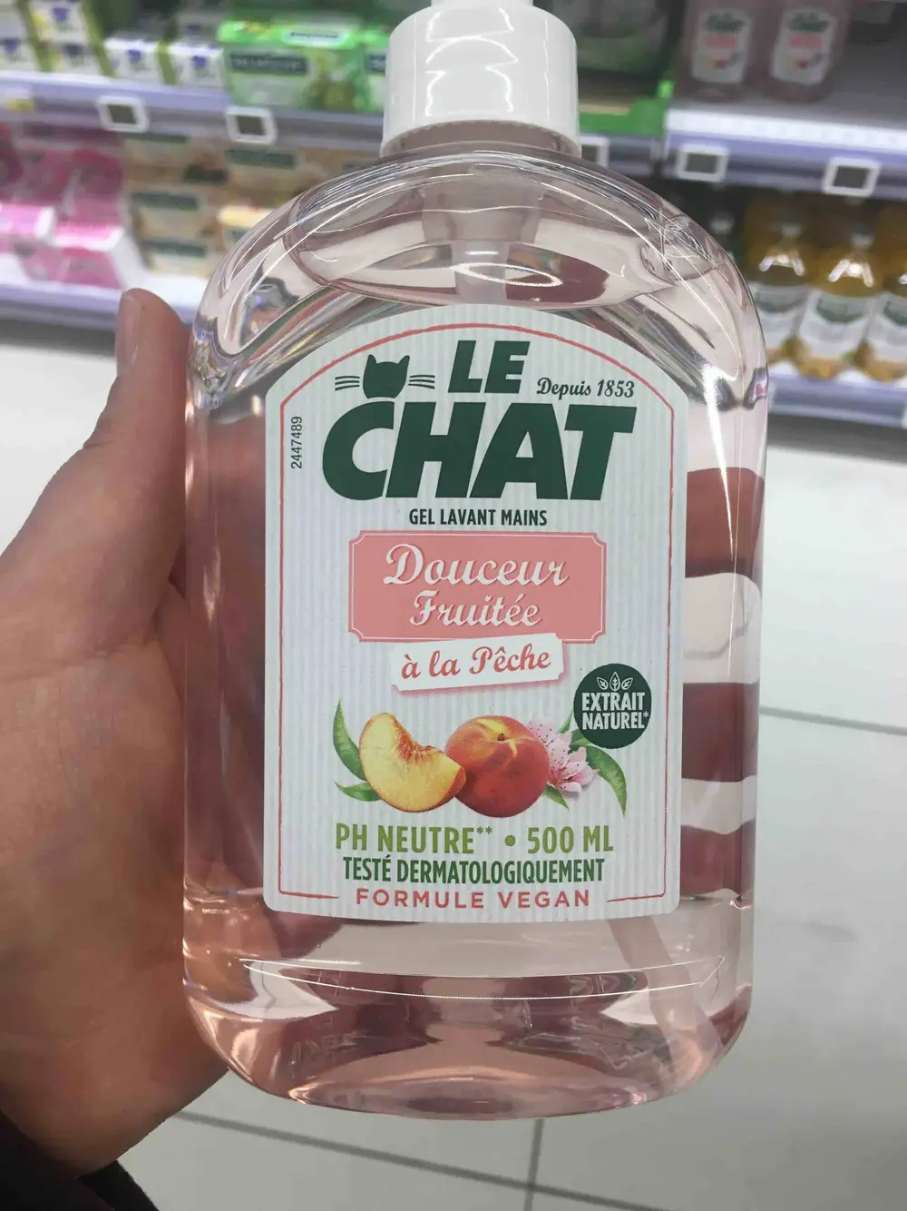 LE CHAT - Douceur fruitée - Gel lavant mains à la pêche