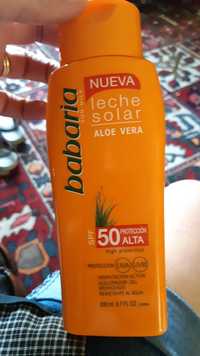 BABARIA - Aloé vera - Leche solar SPF 50