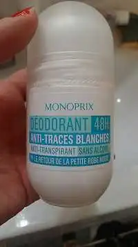 MONOPRIX - Déodorant 48h - Anti-traces blanches 