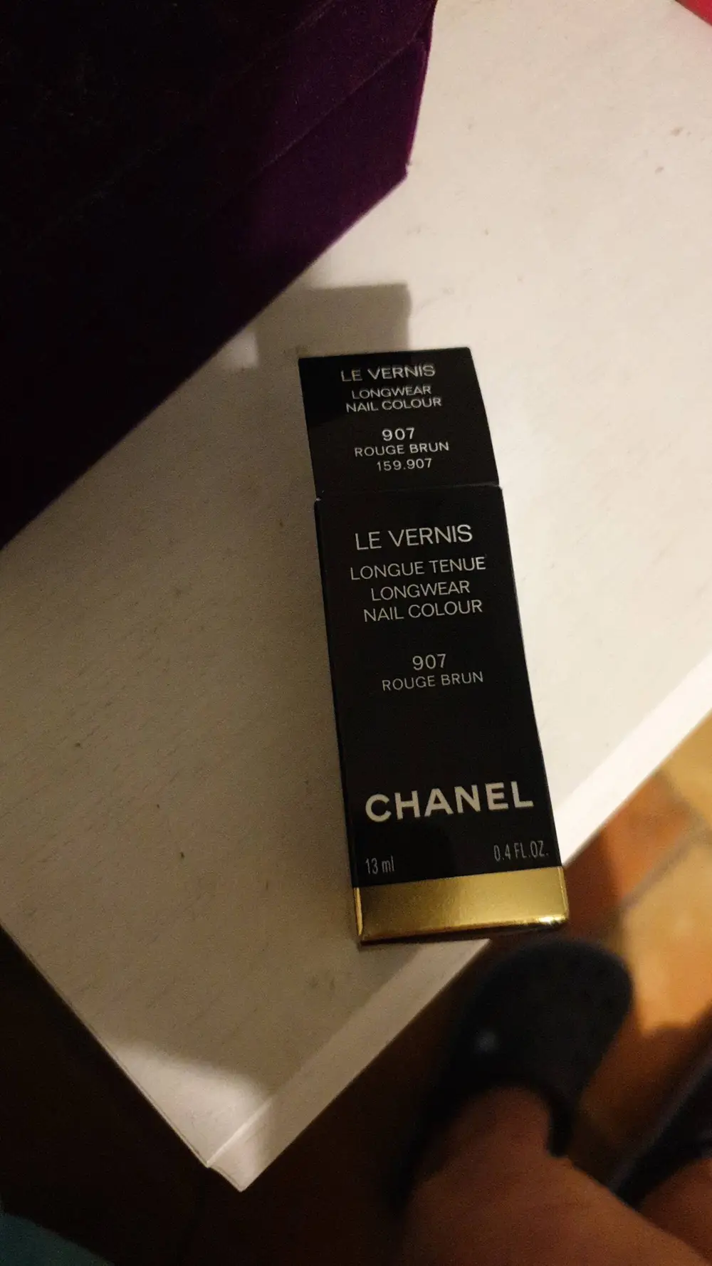 CHANEL - Le vernis longue tenue 907 rouge brun