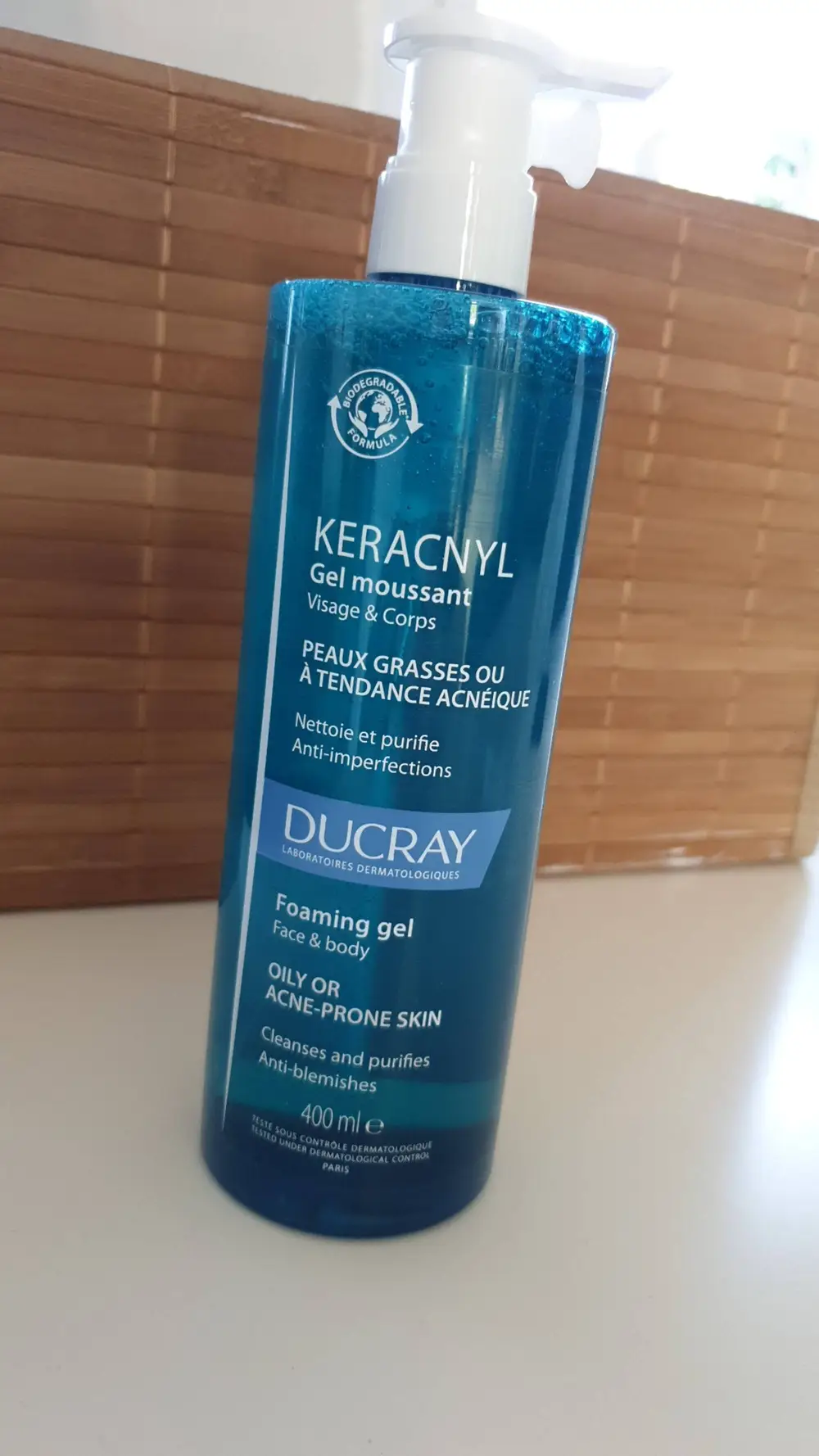 DUCRAY - Keracnyl - Gel moussant visage & corps