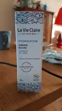 LA VIE CLAIRE - Le soin bio - Crème riche à l'eau florale de mauve d'Anjou