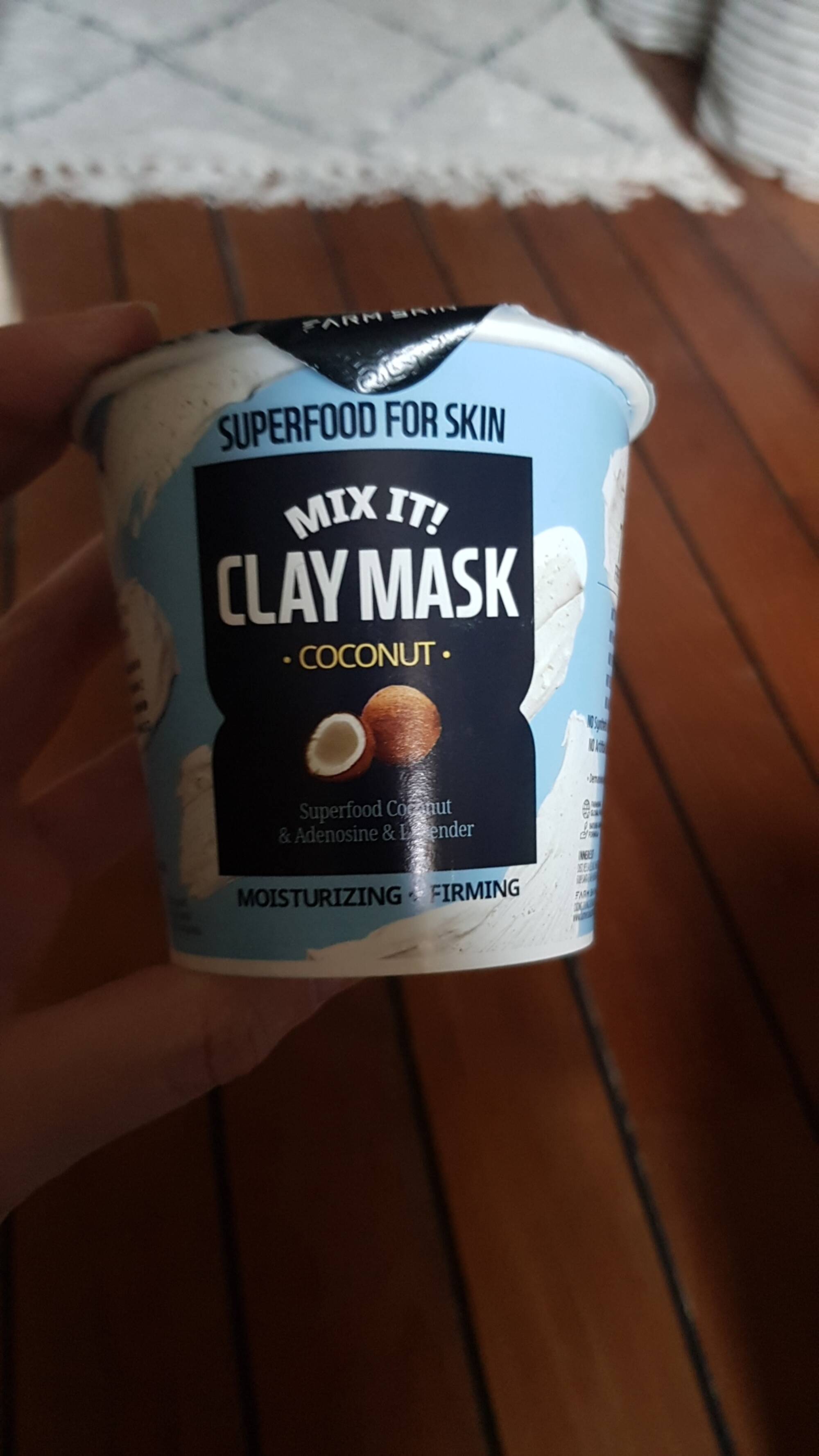 FARM SKIN - Superfood for skin - Mix it! clay mask coconut