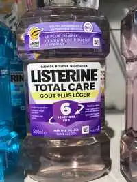 LISTERINE - Total care - Bain de bouche goût plus léger