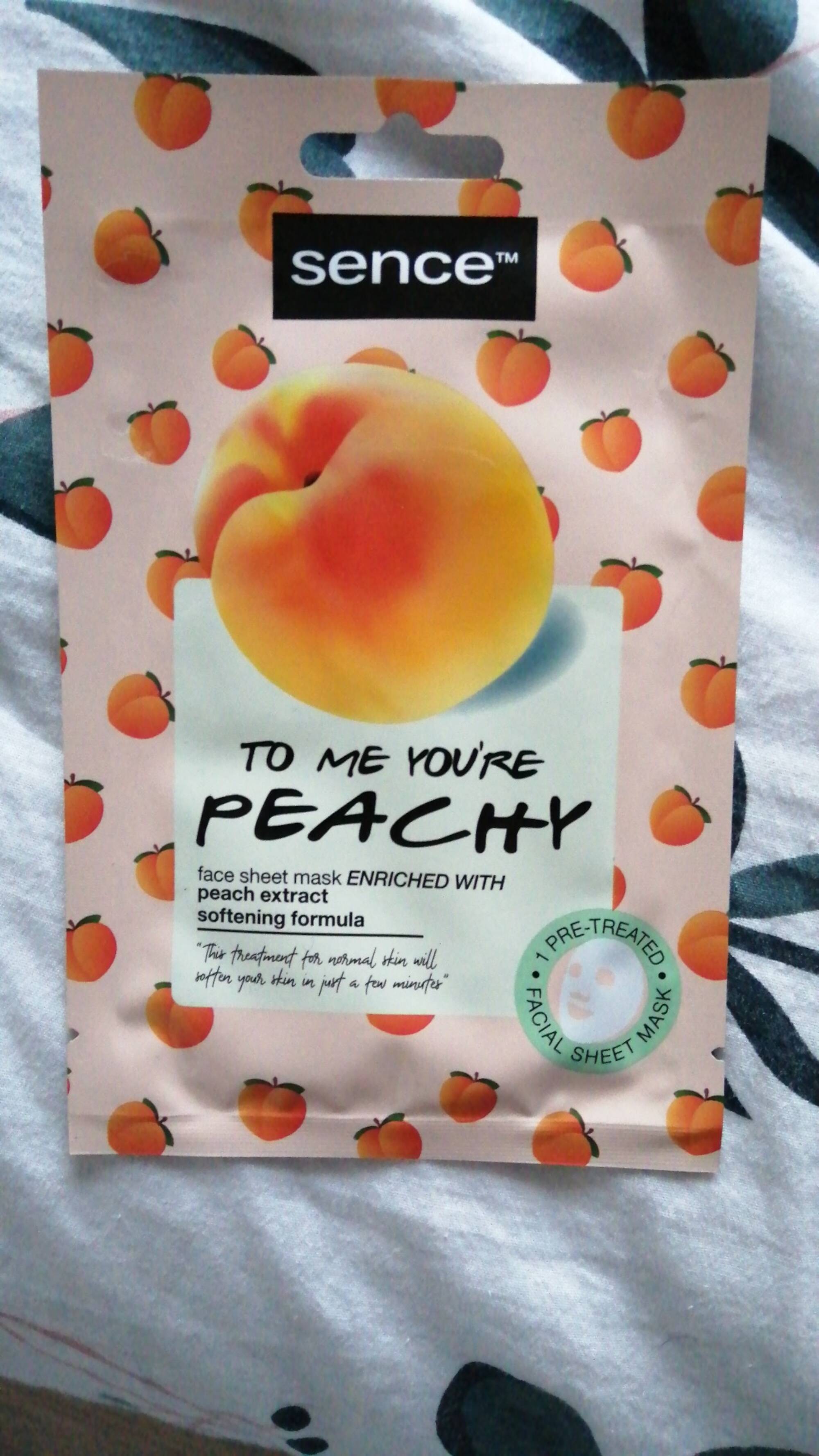 SENCE - To me you're peachy - Face sheet mask