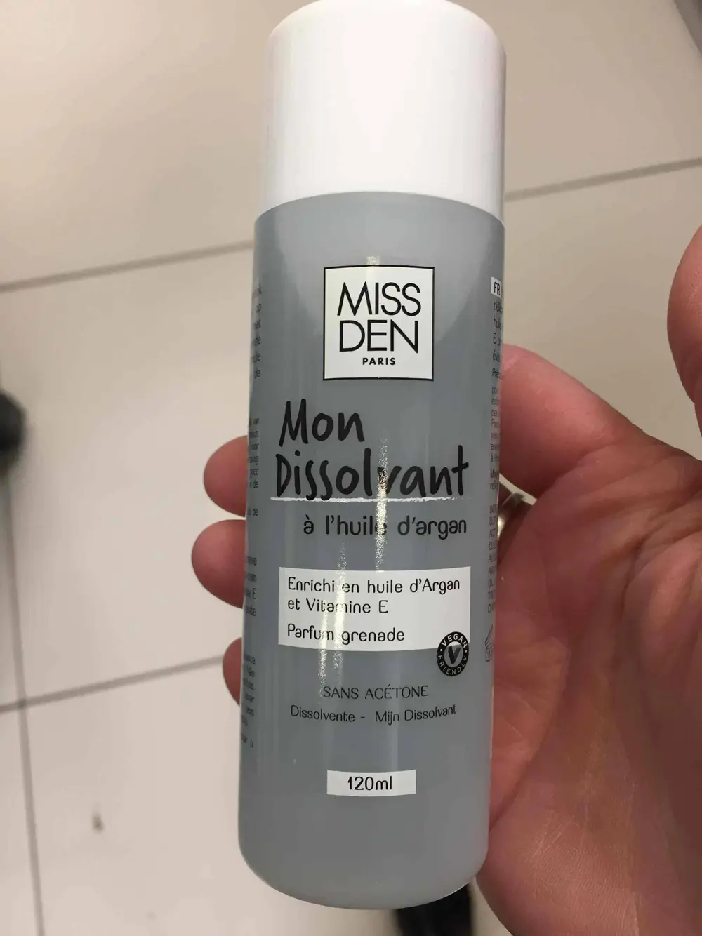 MISS DEN - Mon dissolvant à l'huile d'argan