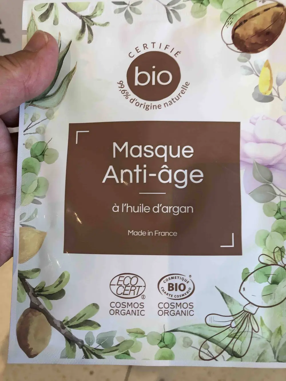 COSBELLE - Masque anti-âge à l'huile d'argan