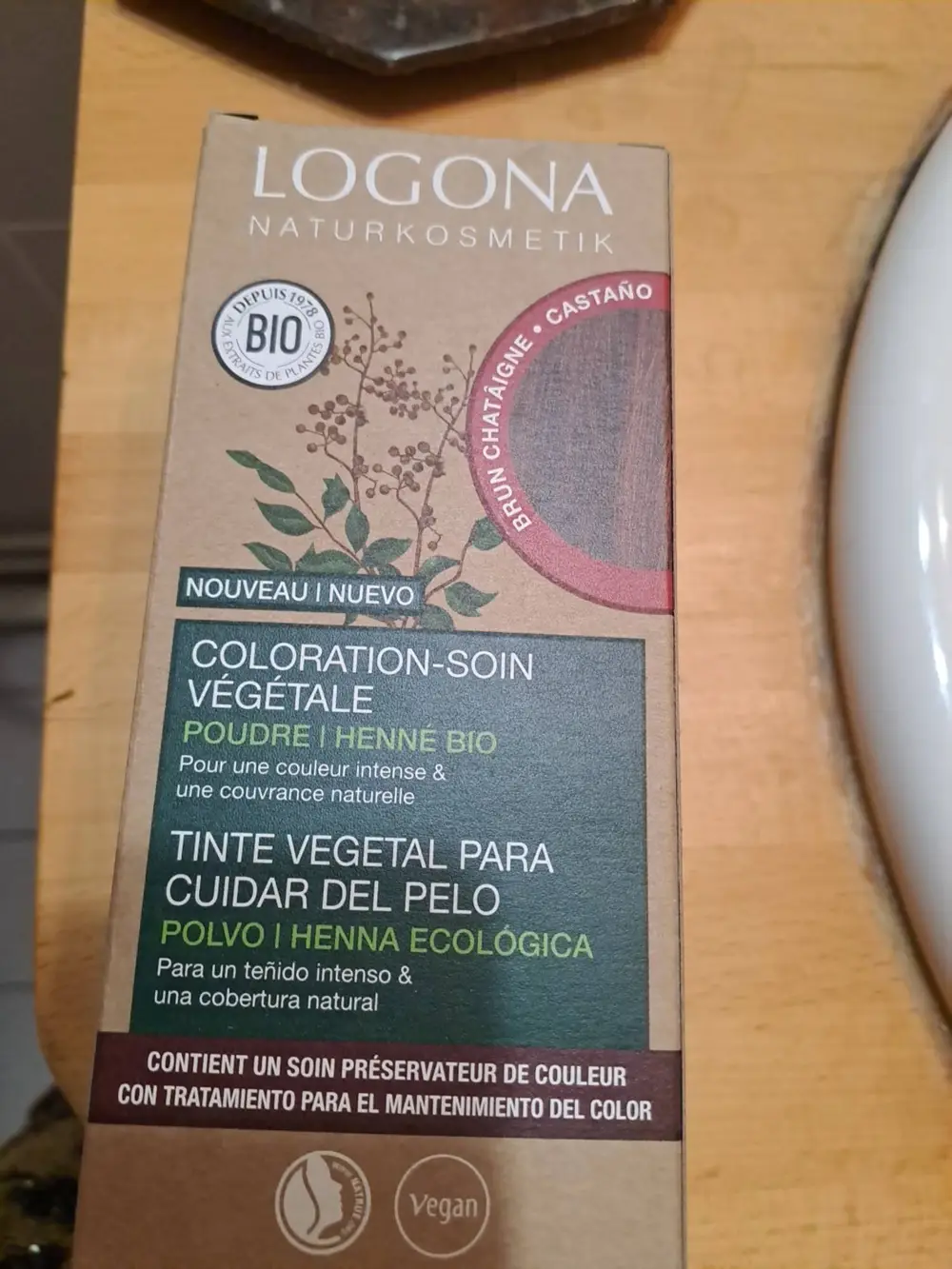 LOGONA - Poudre henné bio - Coloration soin végétale 