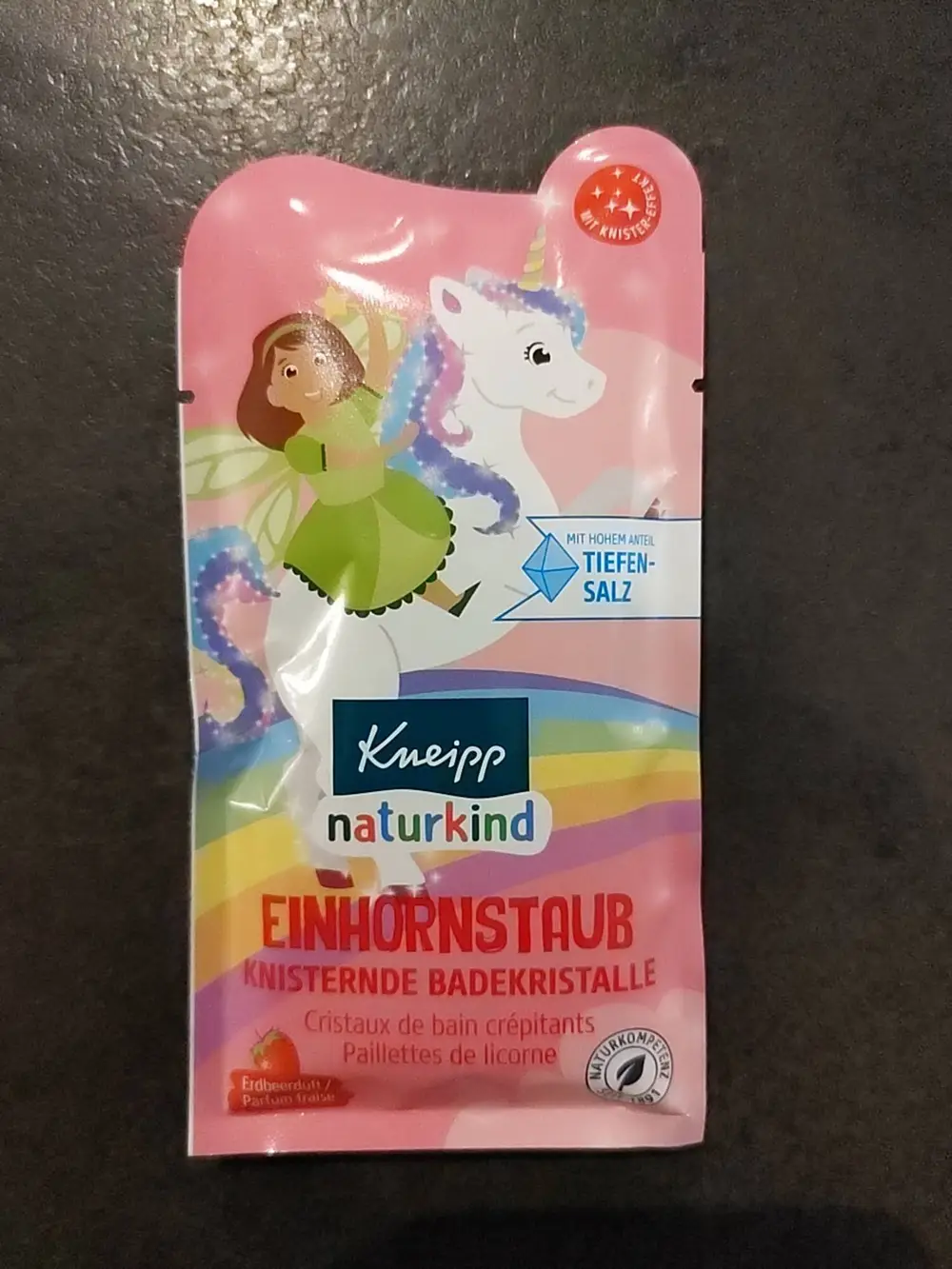 KNEIPP - Naturkind - Cristaux de bain crépitants paillettes de licorne