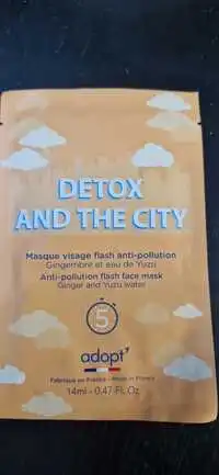 ADOPT' - Detox and the city - Masque visage flash anti-pollution