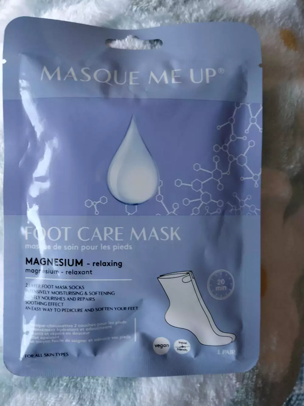 MASQUE ME UP - Magnesium - Masque de soin pour les pieds
