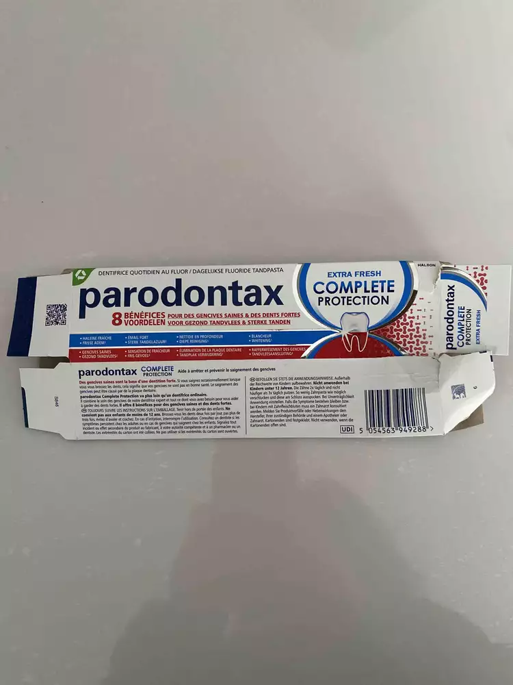 PARODONTAX - Extra fresh complete protection - Dentifrice quotidien au fluor