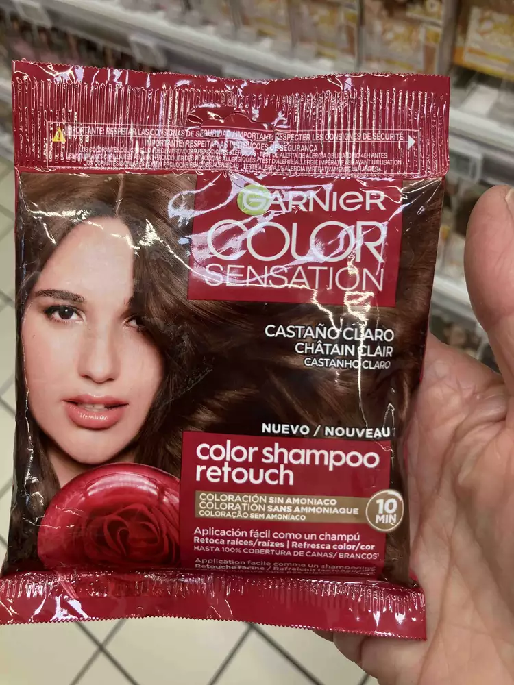 GARNIER - Color sensation - Cor shampoo retourch châtin clair