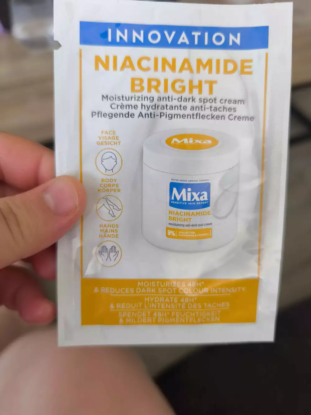 MIXA - Niacinamide bright  - Crème hydratante anti-taches