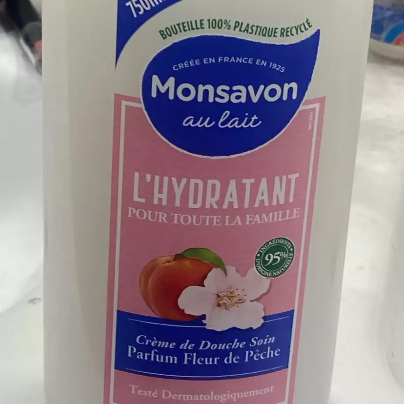 MONSAVON - L'hydratant - Crème de douche soin fleur de pêche