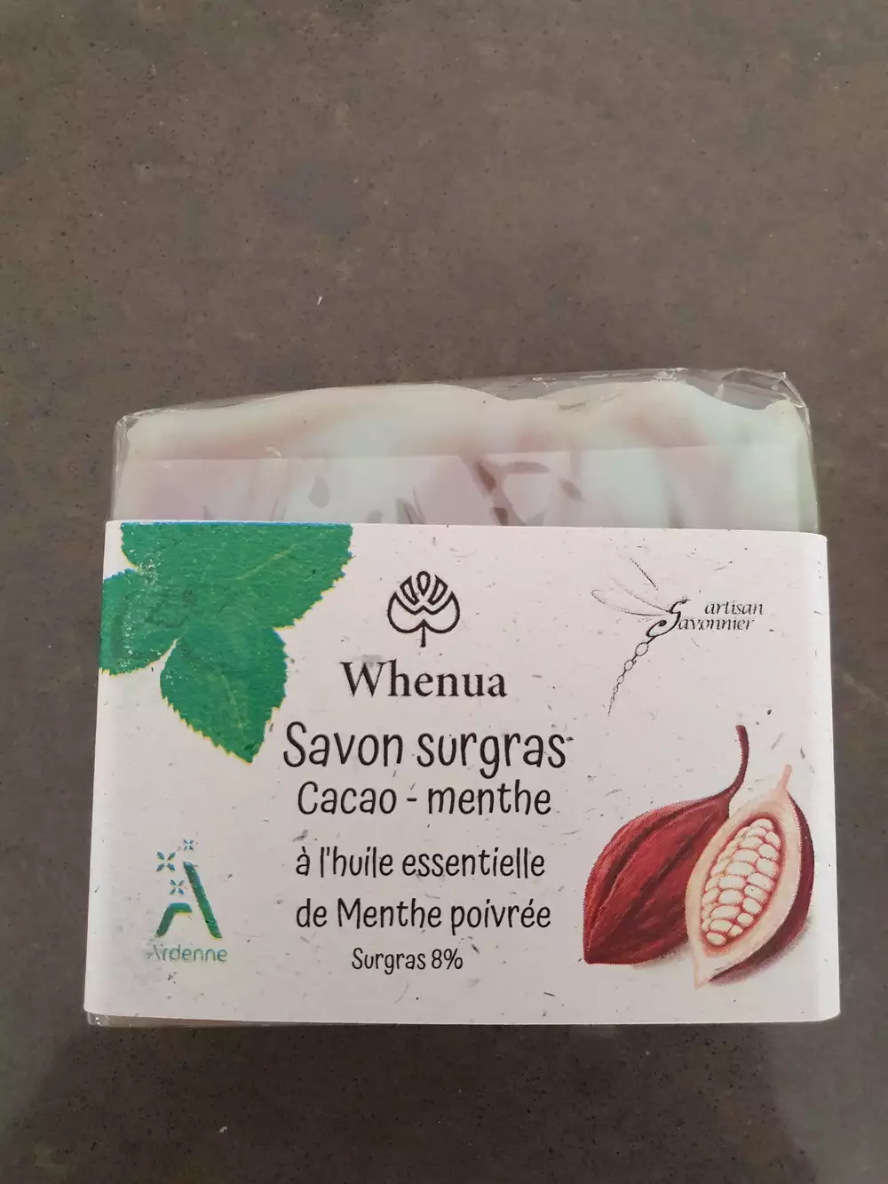 WHENUA - Savon surgras cacao-menthe