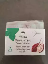 WHENUA - Savon surgras cacao-menthe
