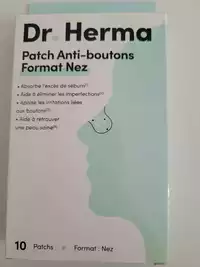 DR HERMA - 10 Patchs anti-boutons format nez