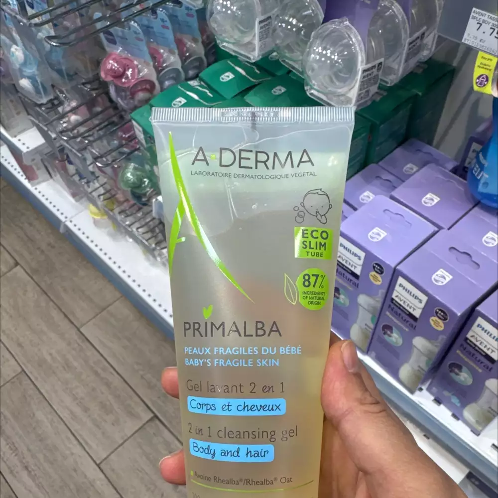A-DERMA - Primalba - Gel lavant 2 en 1