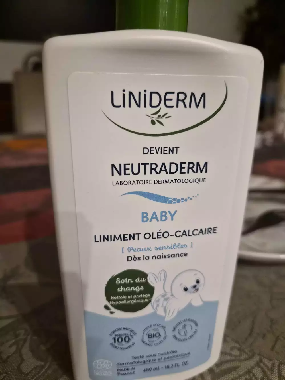 LINIDERM - Neutraderm - Baby liniment oléo-calcaire