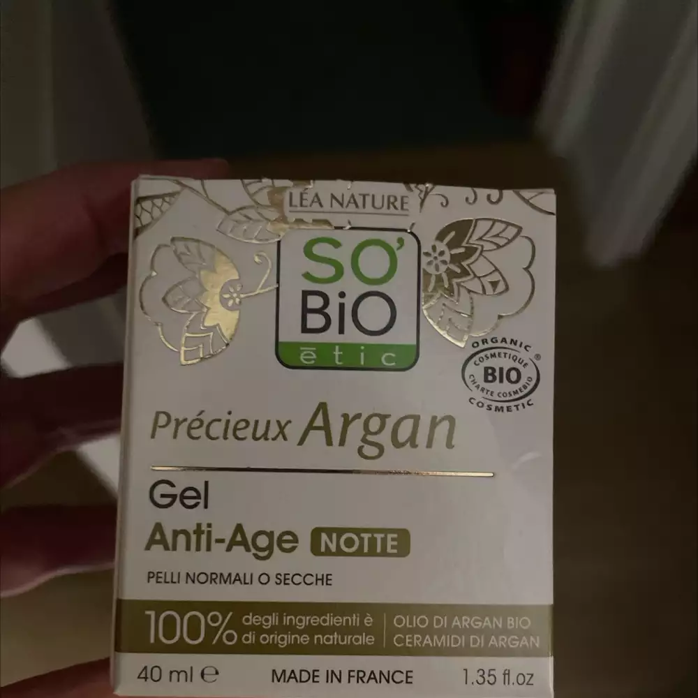 SO'BIO ÉTIC - Précieux argan - Gel anti-âge notte