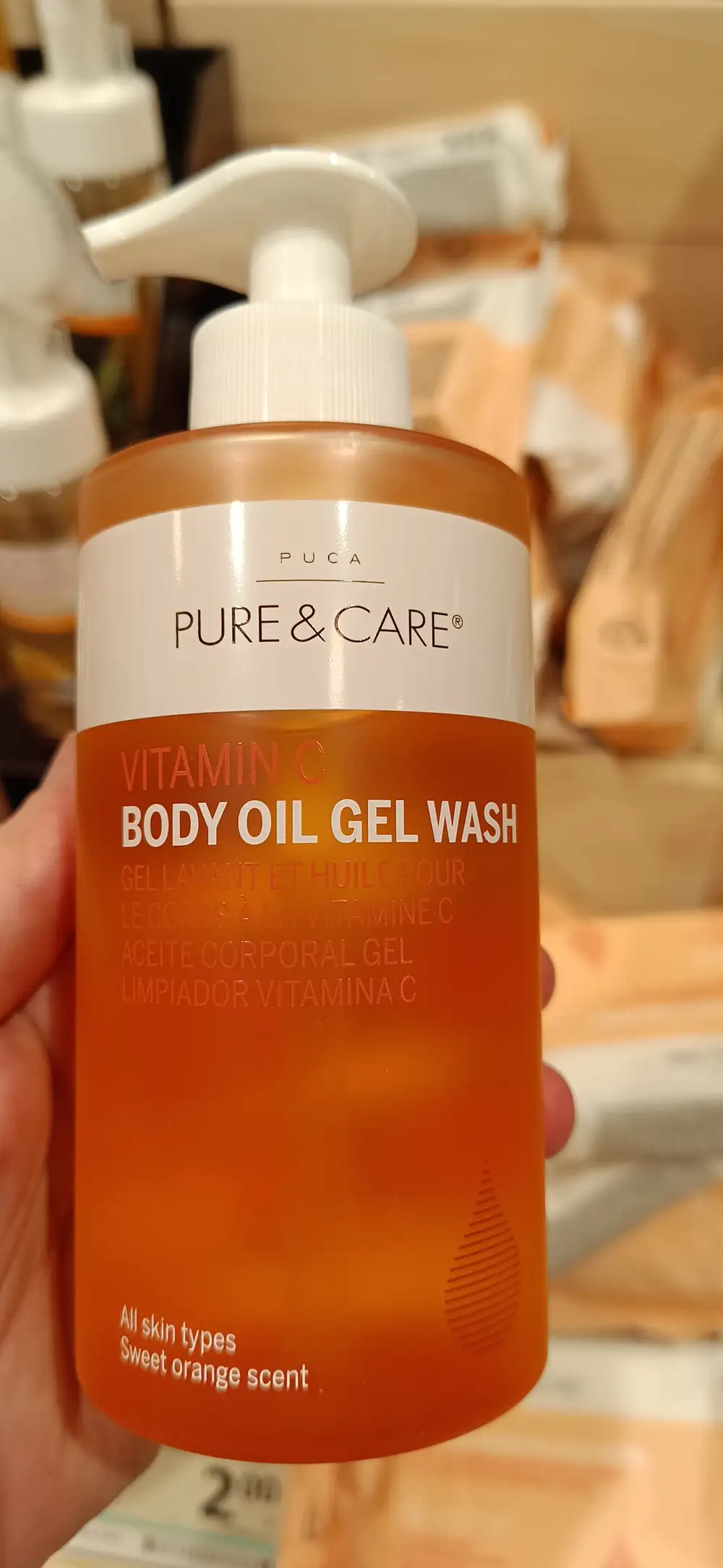 PURE & CARE - Gel lavant et huile pour le corps à la vitamine C