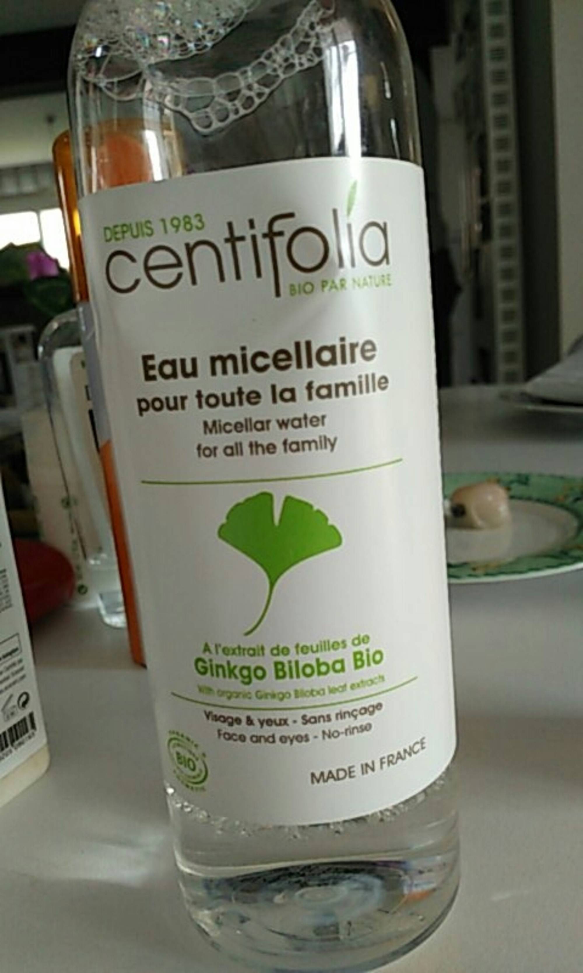 CENTIFOLIA - Eau micellaire ginkgo biloba pour toute la famille bio