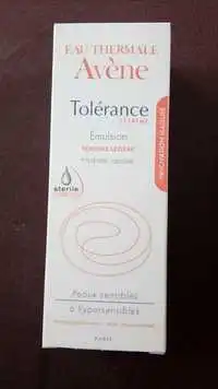 AVÈNE - Tolérance Extrême - Emulsion texture légère