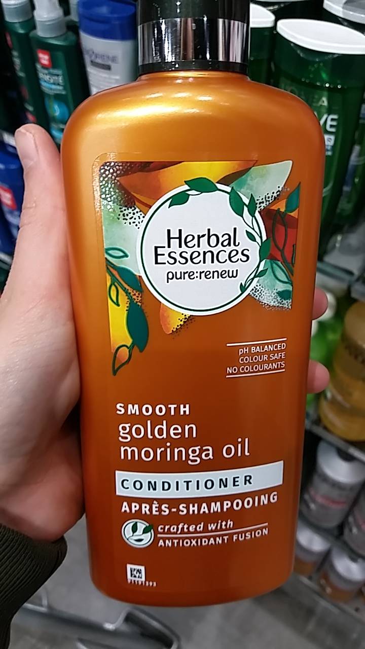 HERBAL ESSENCES - Smooth golden moringa oil - Après-shampooing