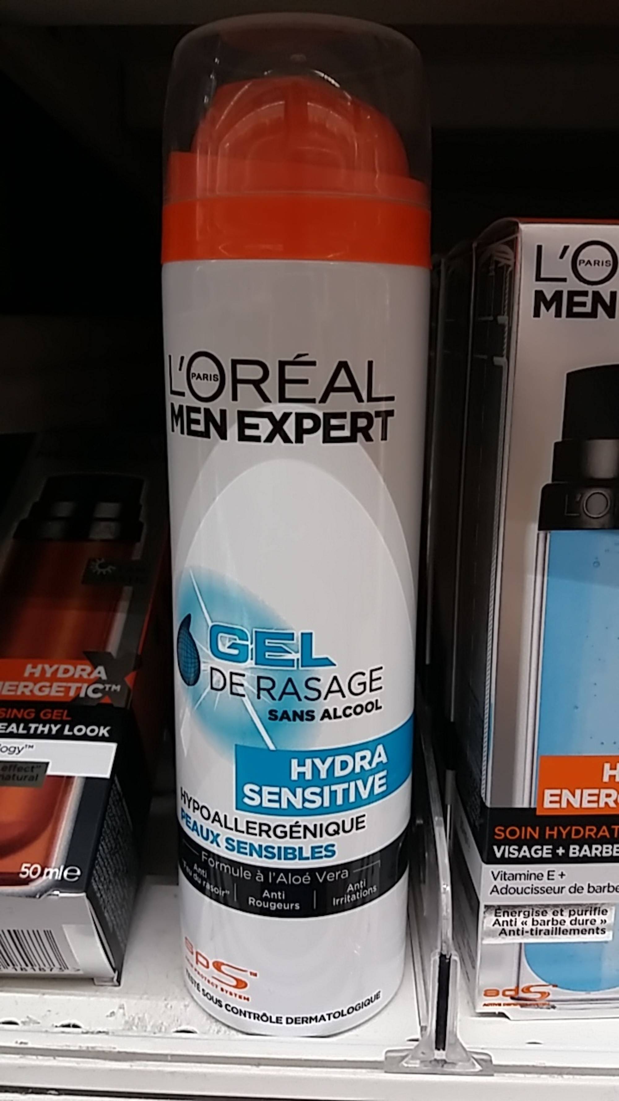 L'ORÉAL - Men expert hydra sensitive - Gel de rasage