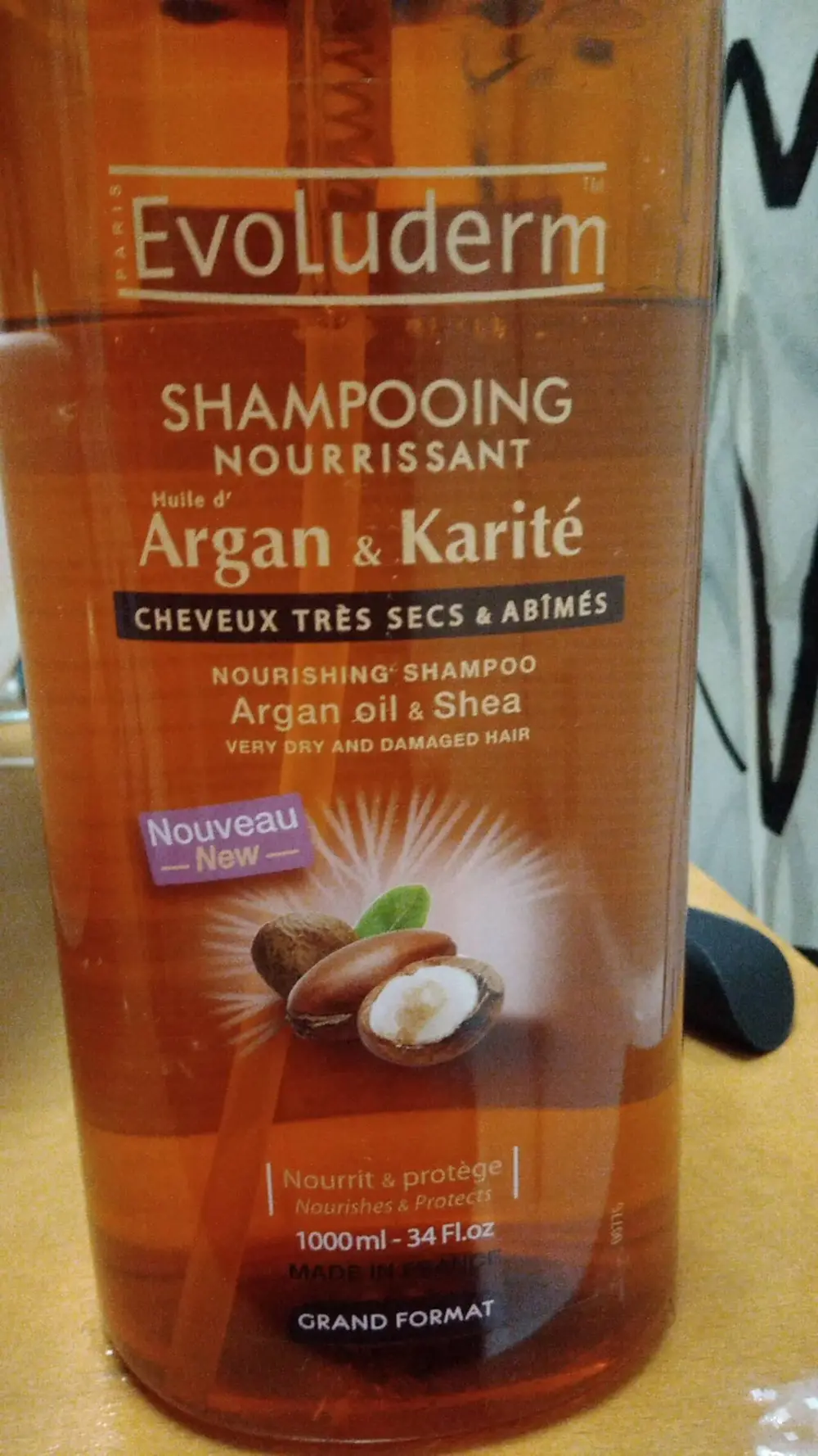 EVOLUDERM - Shampooing nourrissant - Huile d'Argan & Karité