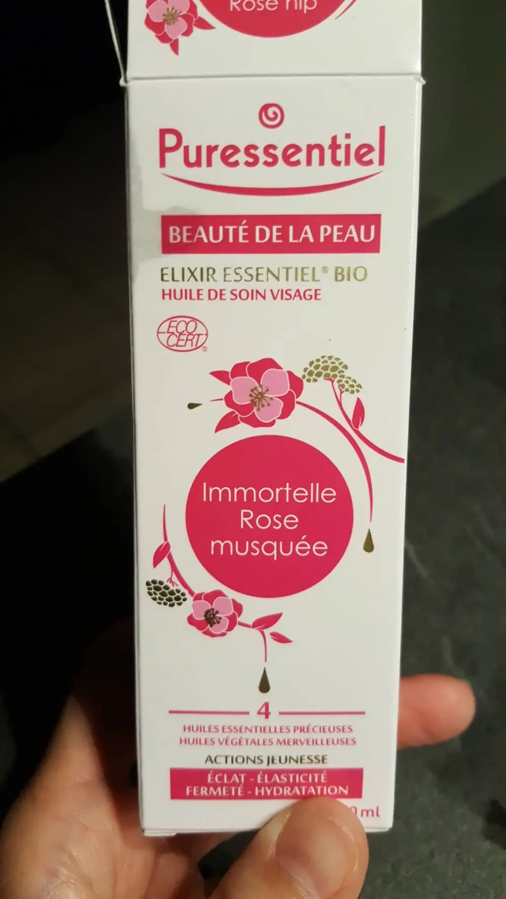 PURESSENTIEL - Immortelle rose musquée - Huile de soin visage