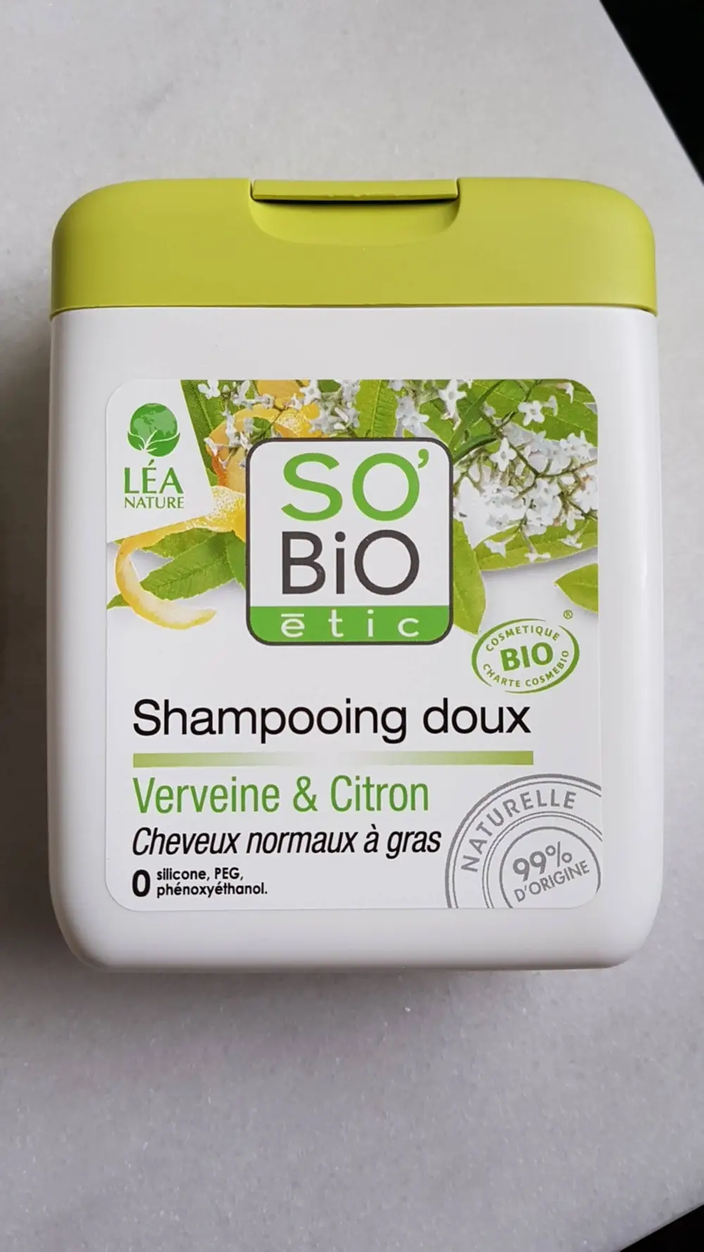 SO'BIO ÉTIC - Shampooing doux verveine & citron