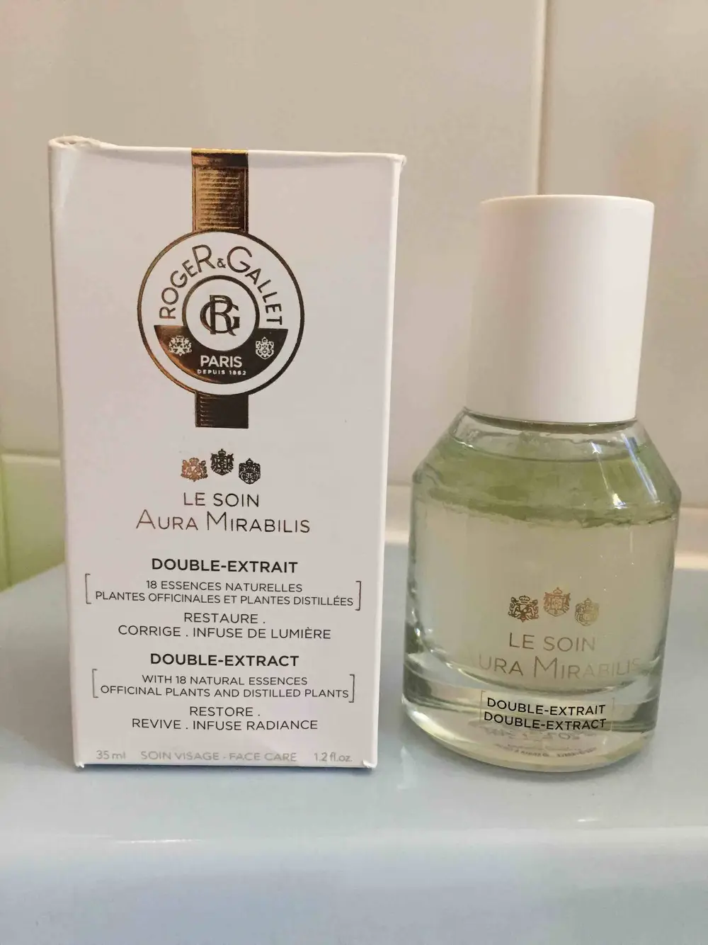 ROGER & GALLET - Le soin aura mirabilis - Double extrait soin visage