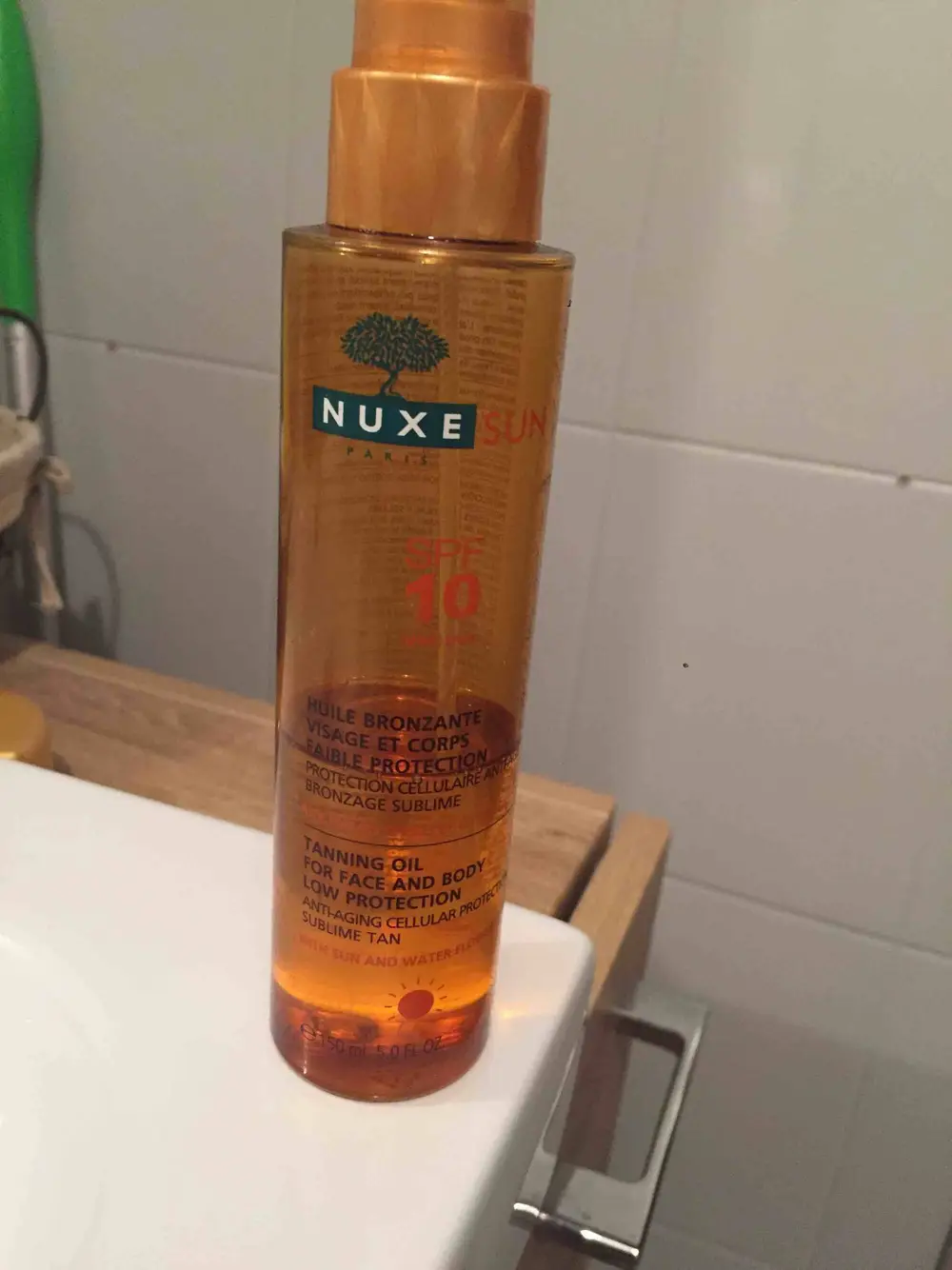 NUXE - Sun SPF 10 - Huile bronzante visage et corps