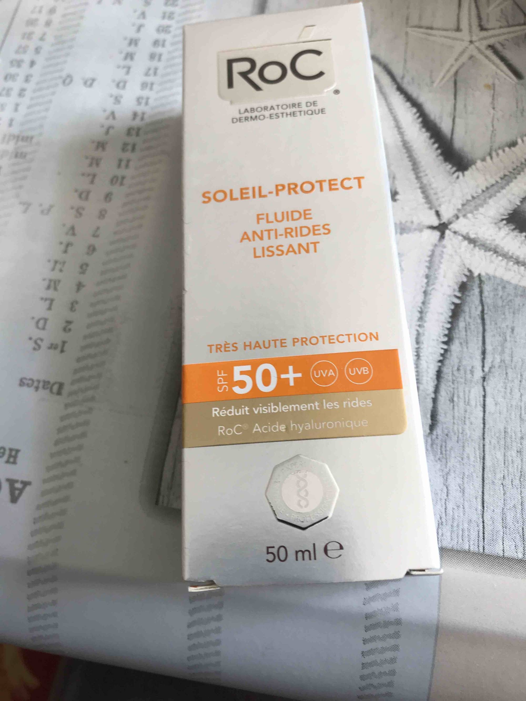 ROC - Soleil-protect - Fluide anti-rides lissant SPF 50+ 
