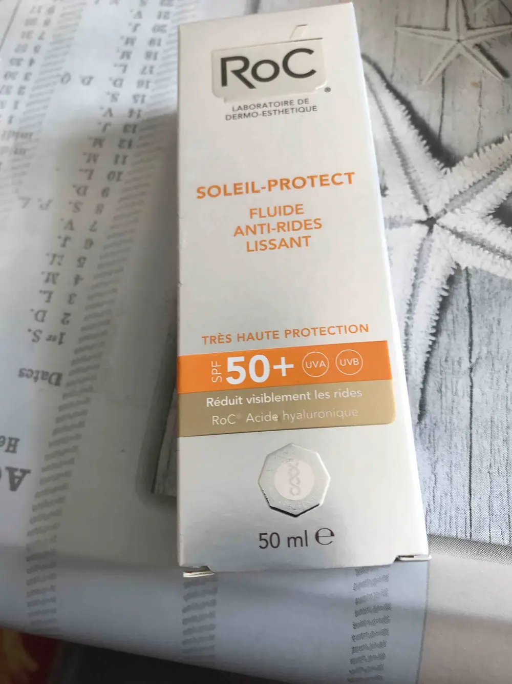 ROC - Soleil-protect - Fluide anti-rides lissant SPF 50+ 