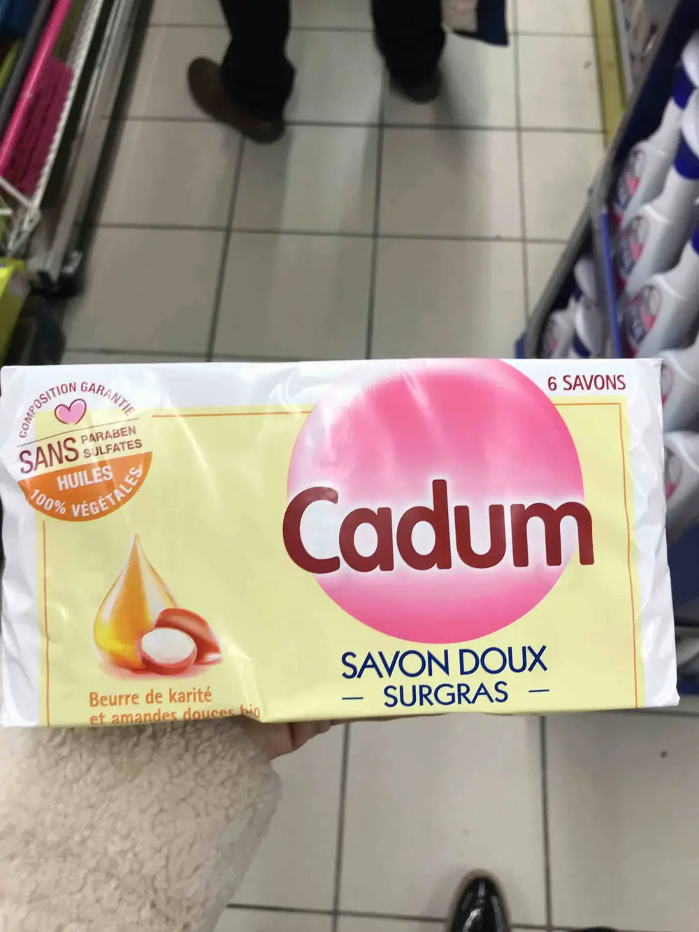 CADUM - Savon doux surgras beurre de karité et amandes douces bio