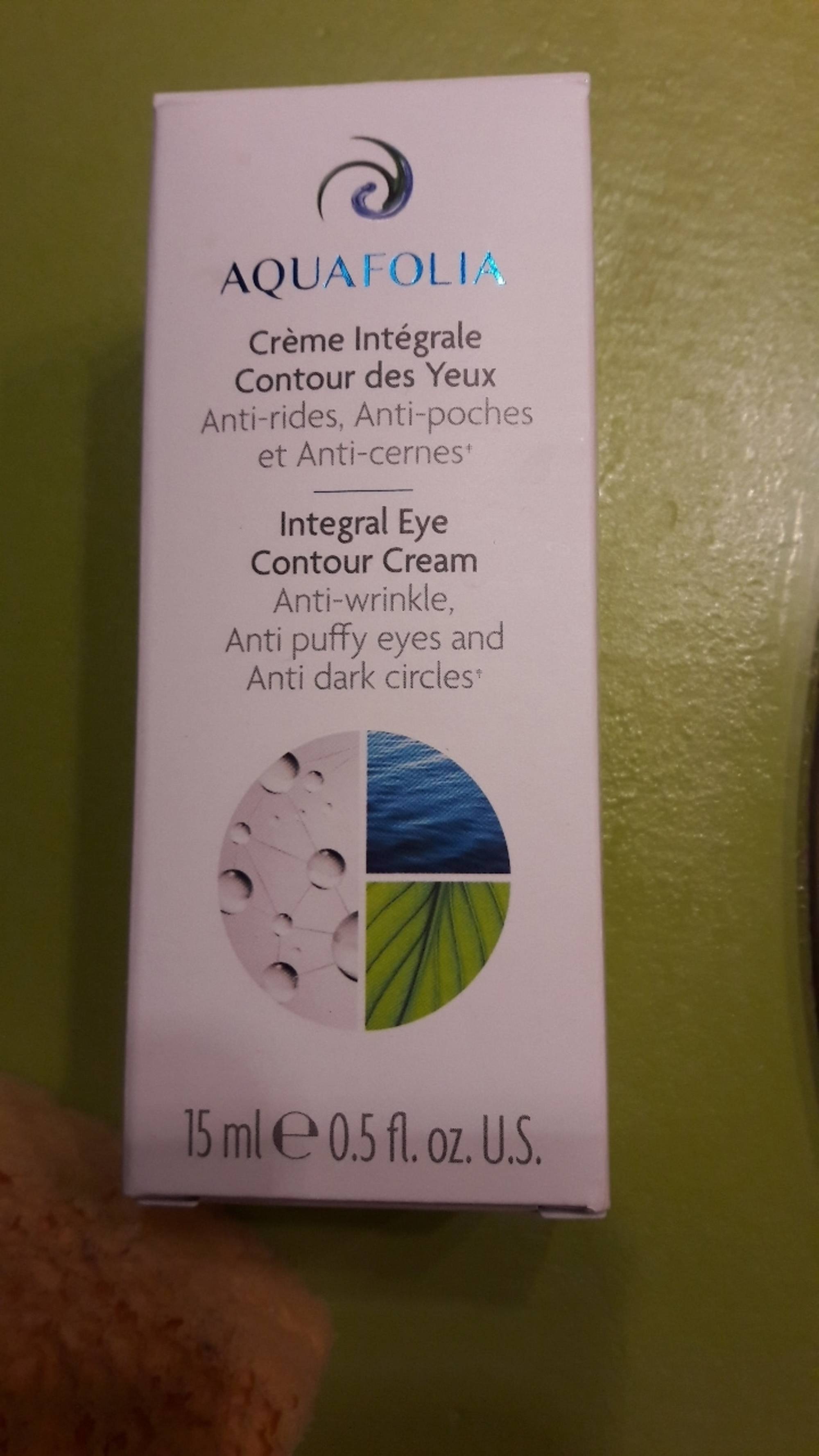 AQUAFOLIA - Crème intégrale contour des yeux