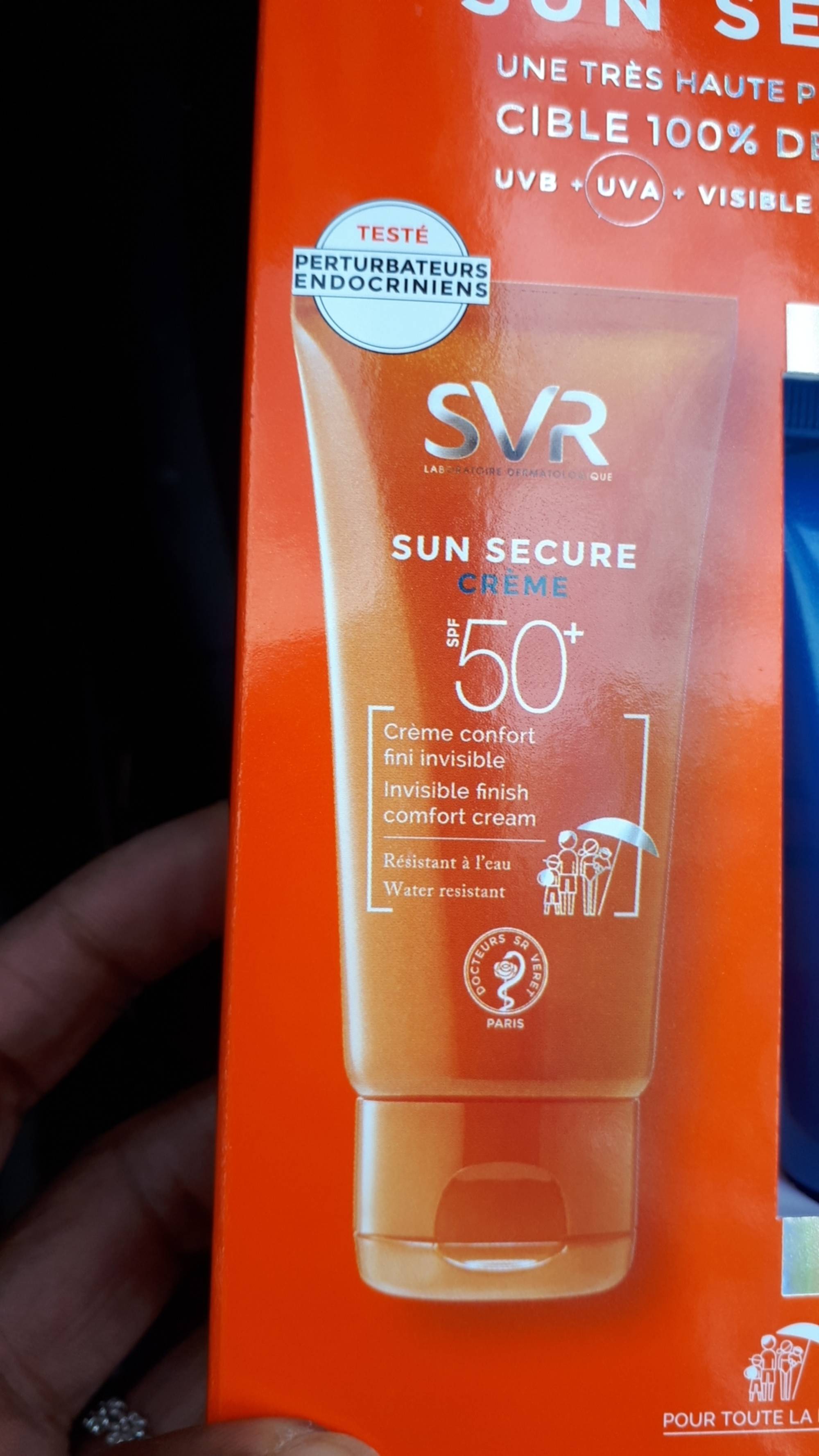 SVR LABORATOIRE DERMATOLOGIQUE - Sun secure - Crème confort fini invisible SPF 50+